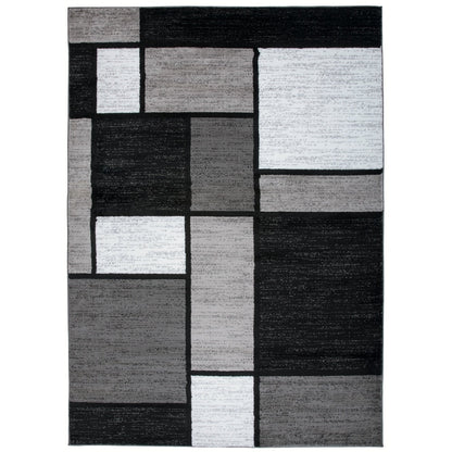 Tapis contemporain moderne à blocs de couleurs en boîte de la World Rug Gallery