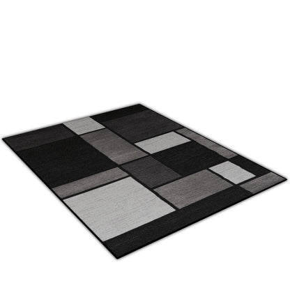 Tapis contemporain moderne à blocs de couleurs en boîte de la World Rug Gallery