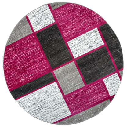 Tapis contemporain moderne à blocs de couleurs en boîte de la World Rug Gallery