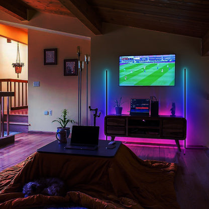 Lampe d'angle en métal RVB 55 LED minimaliste