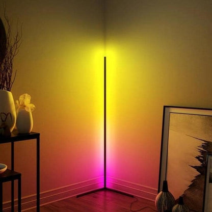 Lampe d'angle en métal RVB 55 LED minimaliste