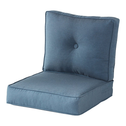Ensemble de coussins d'extérieur à siège profond Sunbrella de qualité supérieure, 2 pièces