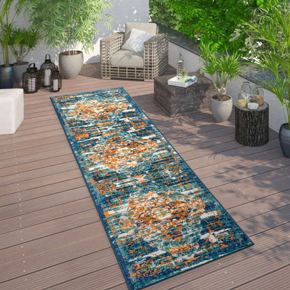 Tapis traditionnel d'intérieur/extérieur vieilli World Rug Gallery