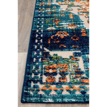 Tapis traditionnel d'intérieur/extérieur vieilli World Rug Gallery