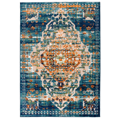 Tapis traditionnel d'intérieur/extérieur vieilli World Rug Gallery