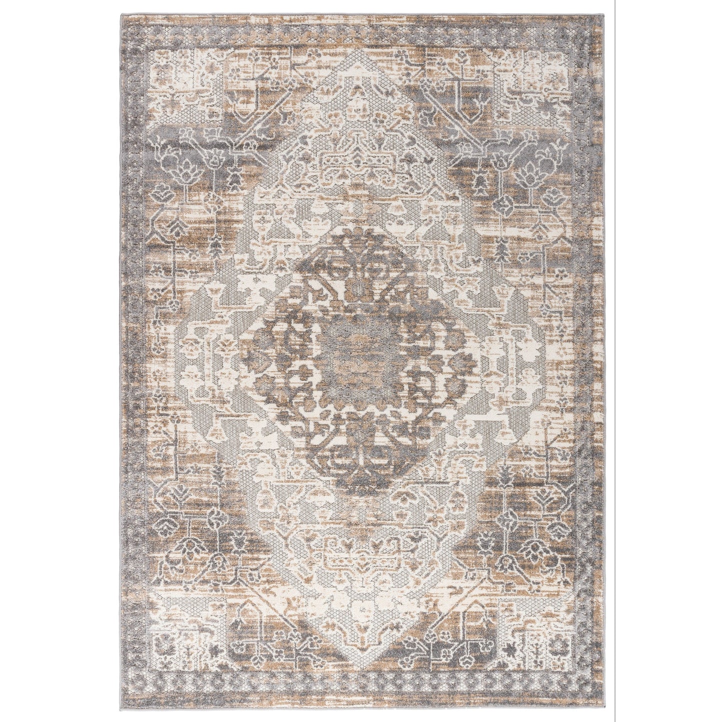 Tapis traditionnel d'intérieur/extérieur vieilli World Rug Gallery