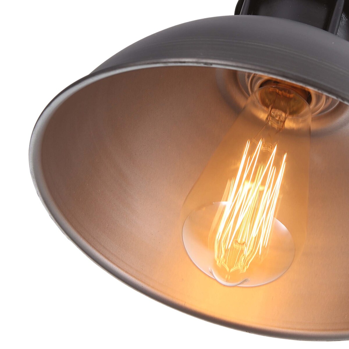 Suspension en forme de dôme de style industriel à 3 lampes, style ferme, en métal, pour îlot de cuisine linéaire, finition bronze huilé