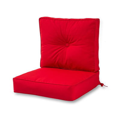 Ensemble de coussins d'extérieur à siège profond Sunbrella de qualité supérieure, 2 pièces