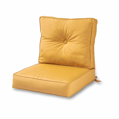 Ensemble de coussins d'extérieur à siège profond Sunbrella de qualité supérieure, 2 pièces