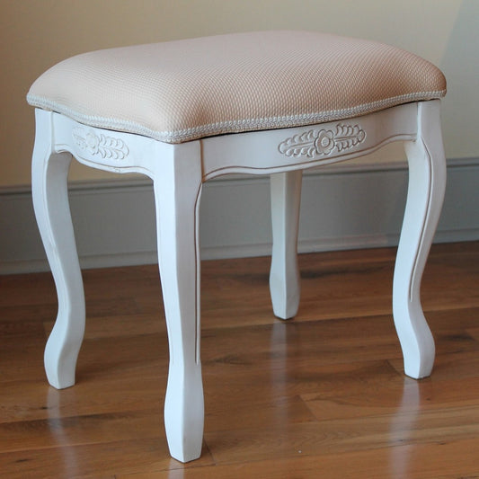 Tabouret de coiffeuse en bois sculpté Windsor
