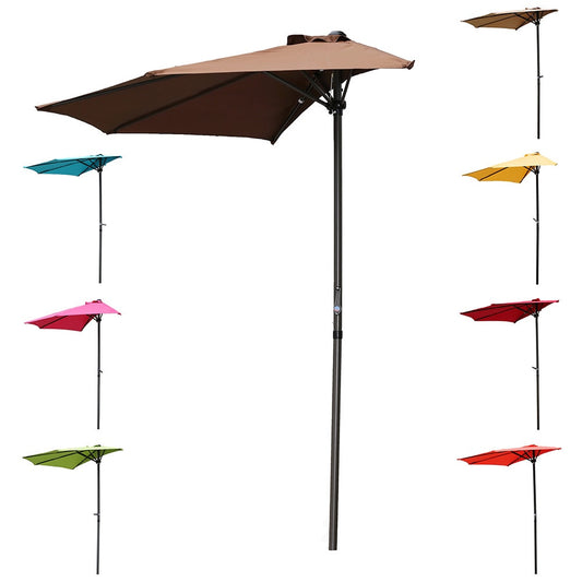 Parasol de patio mural de 9 pieds de Saint-Kitts
