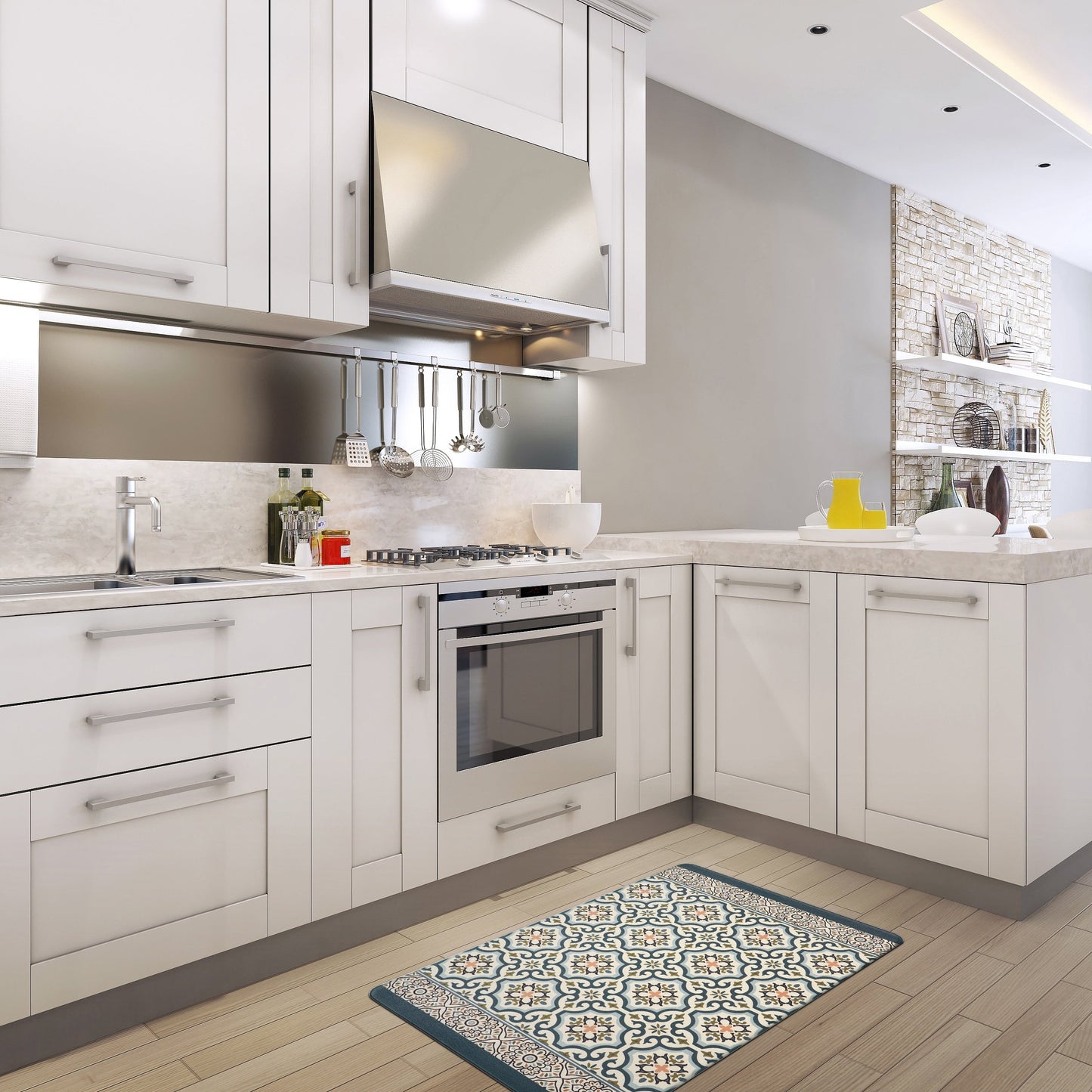 Tapis de cuisine anti-fatigue durable World Rug Gallery