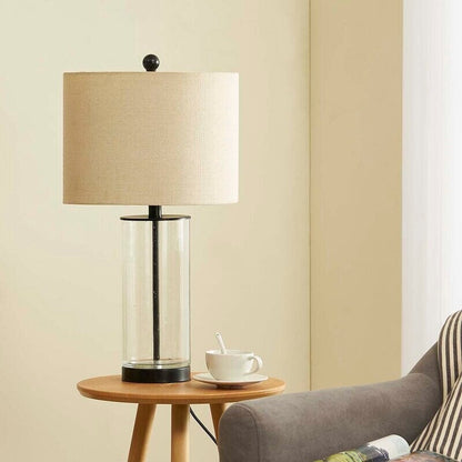 Lot de 2 lampes de table en verre transparent (23,75 $) - 13 x 13 x 23,75 $