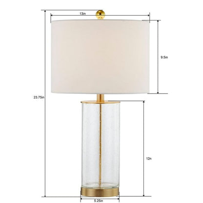 Lot de 2 lampes de table en verre transparent (23,75 $) - 13 x 13 x 23,75 $