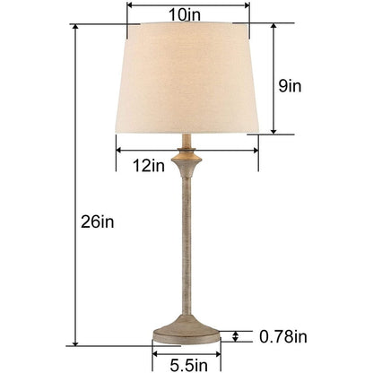 Ensemble de 2 lampes de table pour buffet