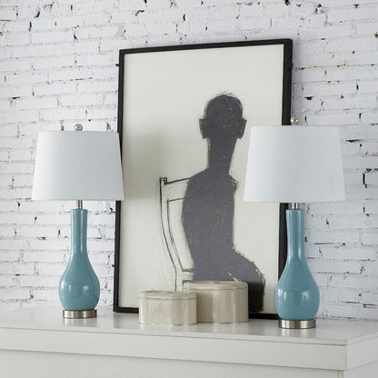 Ensemble de lampes de table en céramique 28,5 avec USB (lot de 2)
