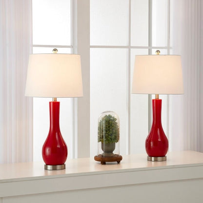 Ensemble de lampes de table en céramique 28,5 avec USB (lot de 2)