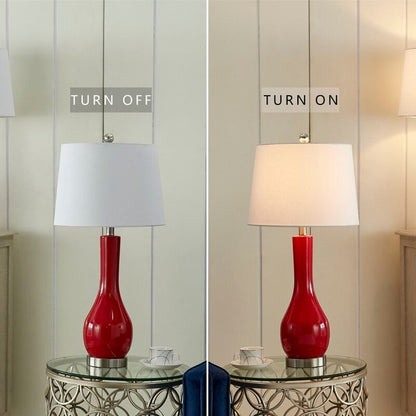 Ensemble de lampes de table en céramique 28,5 avec USB (lot de 2)