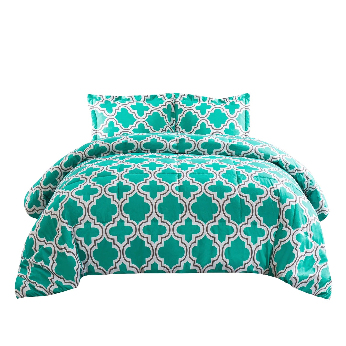 Ensemble de couettes toutes saisons en tissu treillis alternatif en duvet de qualité supérieure
