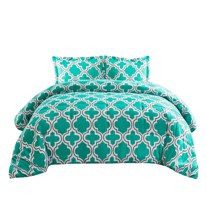 Ensemble de couettes toutes saisons en tissu treillis alternatif en duvet de qualité supérieure