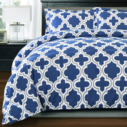 Ensemble de couettes toutes saisons en tissu treillis alternatif en duvet de qualité supérieure