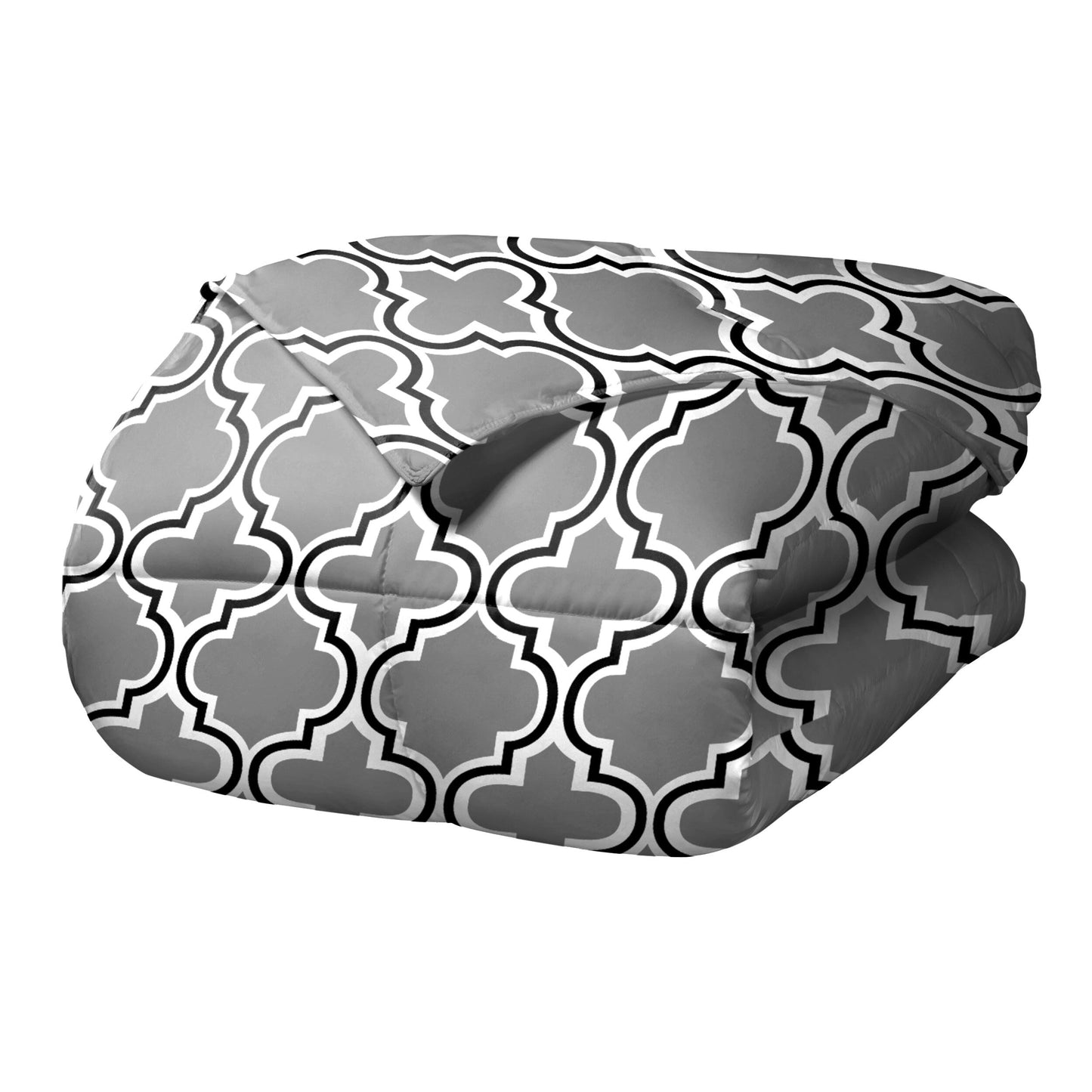 Ensemble de couettes toutes saisons en tissu treillis alternatif en duvet de qualité supérieure
