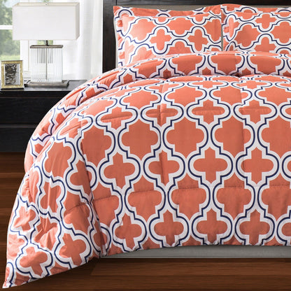 Ensemble de couettes toutes saisons en tissu treillis alternatif en duvet de qualité supérieure