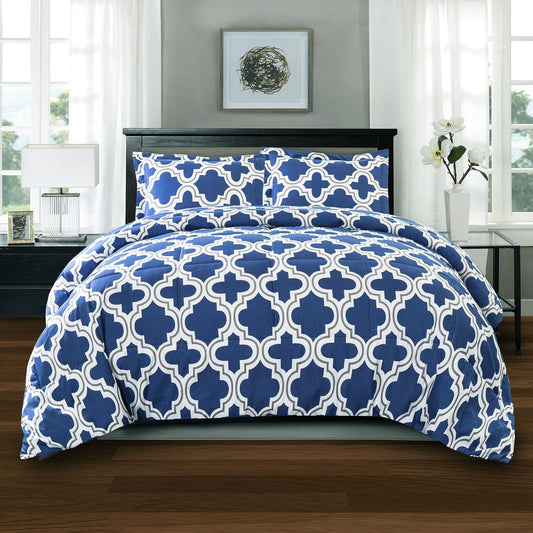 Ensemble de couettes toutes saisons en tissu treillis alternatif en duvet de qualité supérieure