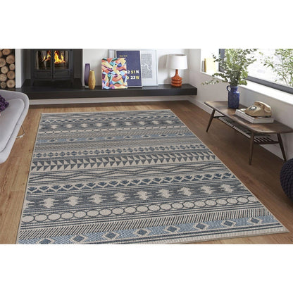 Tapis d'intérieur/extérieur bohème moderne de la World Rug Gallery