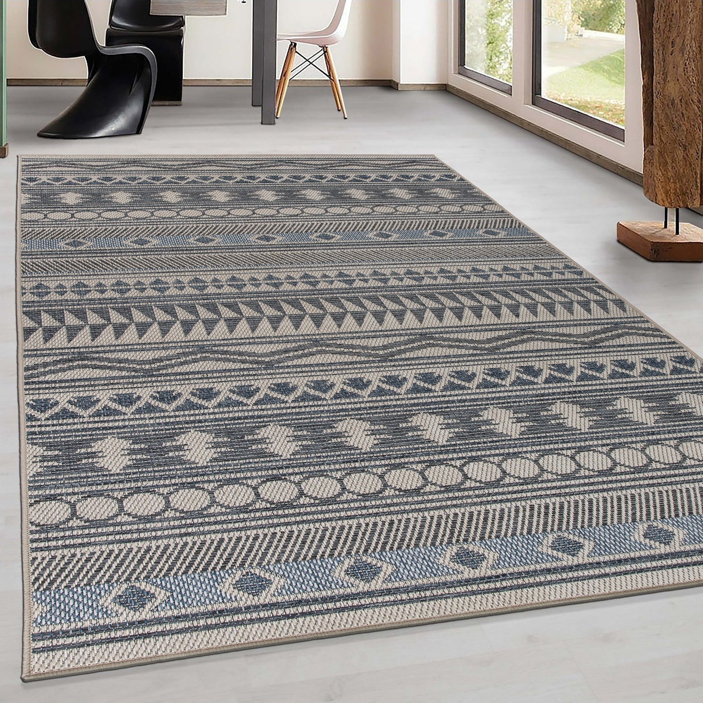 Tapis d'intérieur/extérieur bohème moderne de la World Rug Gallery