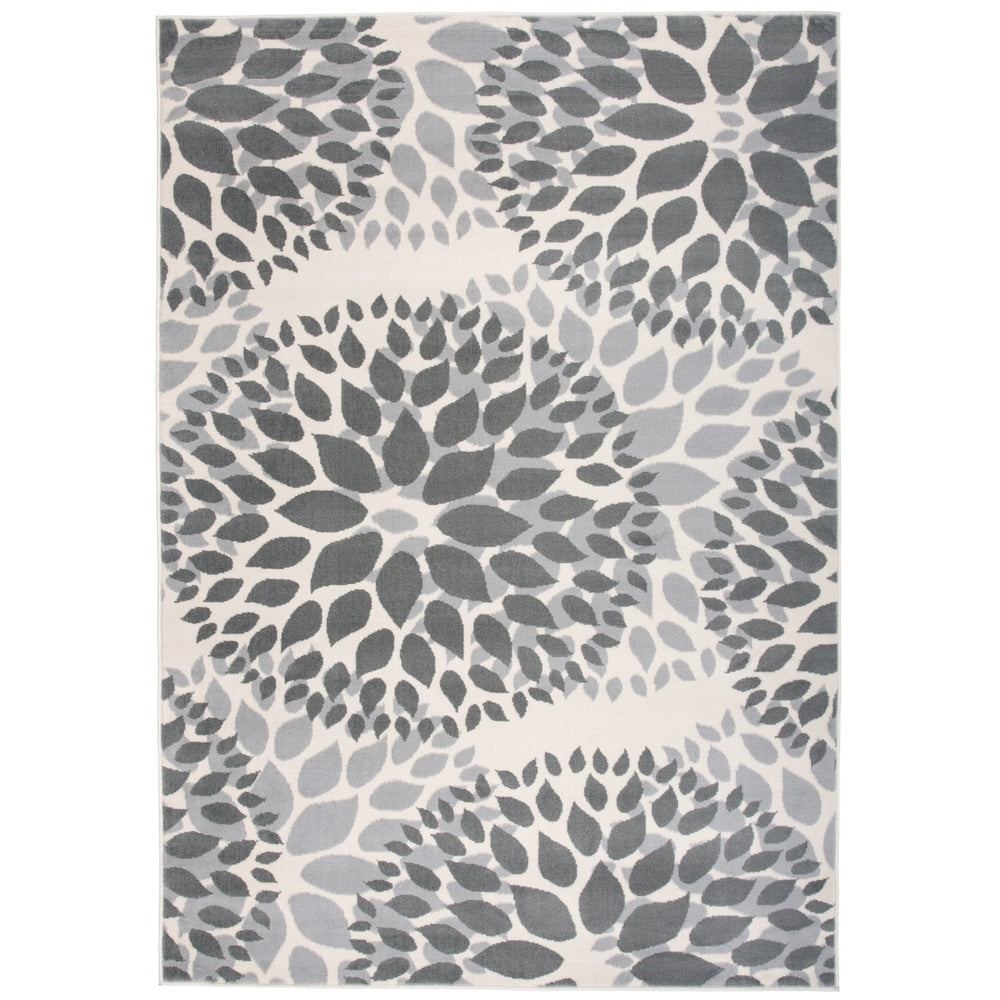 Tapis moderne à motifs floraux circulaires de la World Rug Gallery