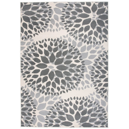 Tapis moderne à motifs floraux circulaires de la World Rug Gallery