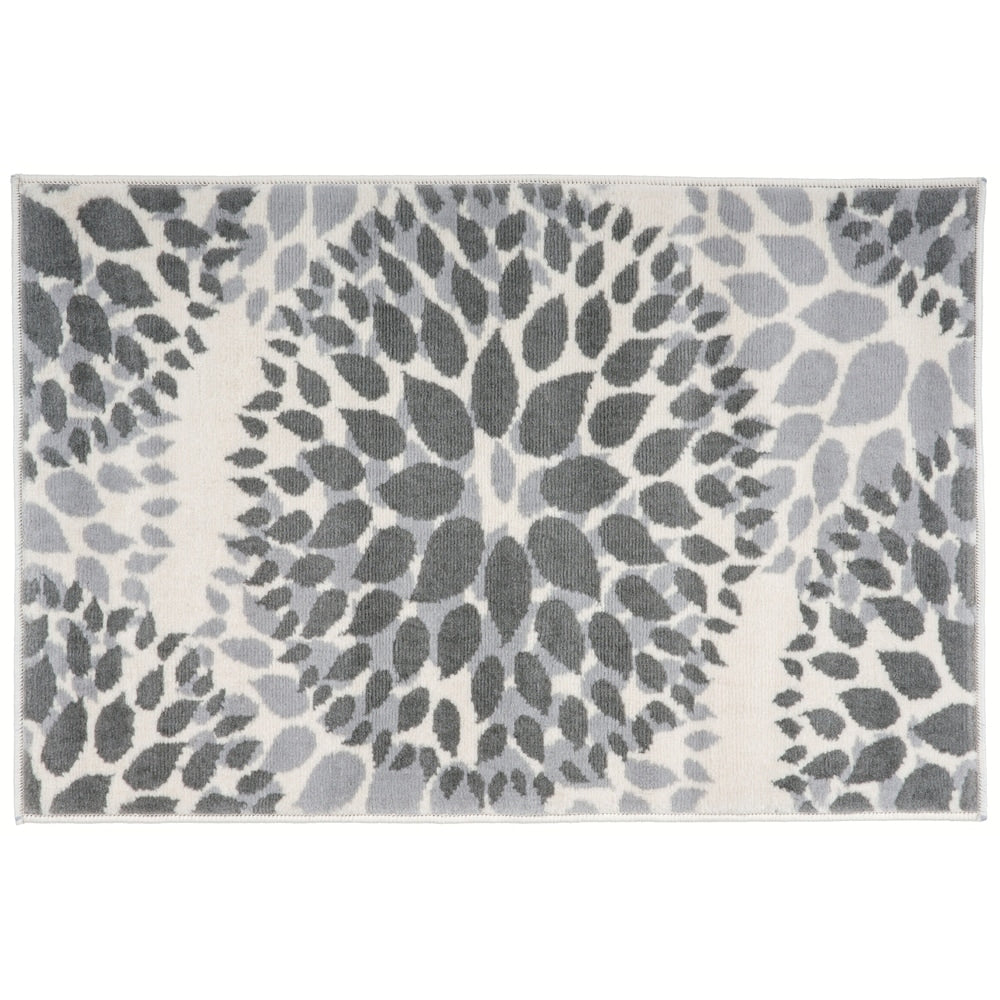 Tapis moderne à motifs floraux circulaires de la World Rug Gallery