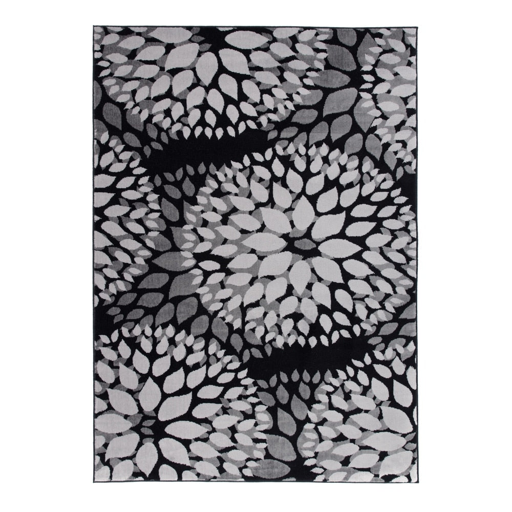 Tapis moderne à motifs floraux circulaires de la World Rug Gallery