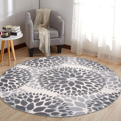 Tapis moderne à motifs floraux circulaires de la World Rug Gallery