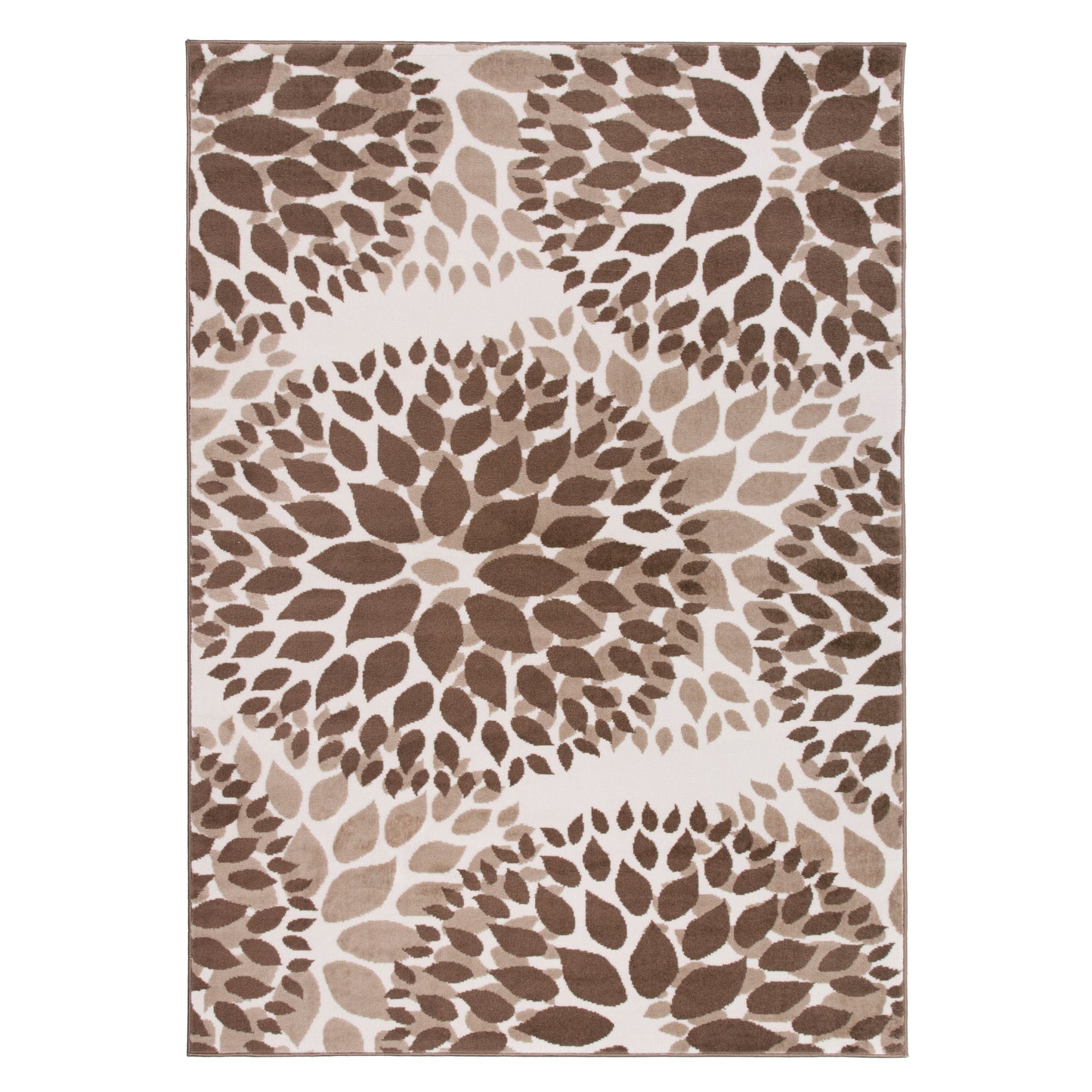 Tapis moderne à motifs floraux circulaires de la World Rug Gallery