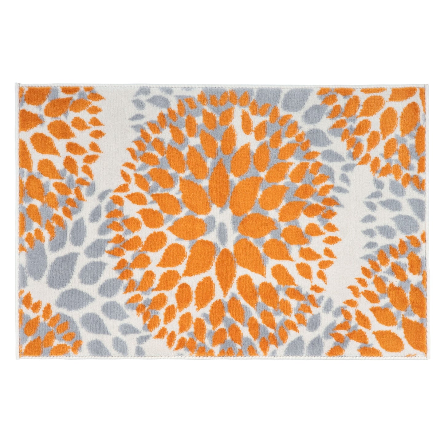 Tapis moderne à motifs floraux circulaires de la World Rug Gallery