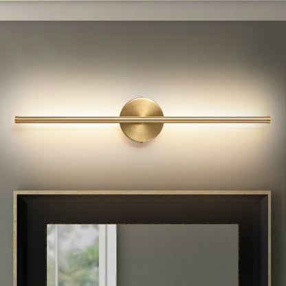 Applique murale de salle de bain à 1 ampoule, 23,6 po, moderne, linéaire, à intensité variable, à DEL intégrée