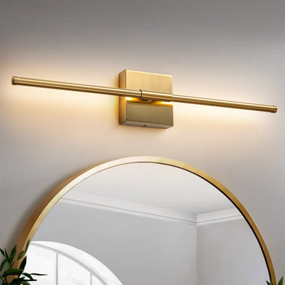 Applique murale de salle de bain à 1 ampoule, 23,6 po, moderne, linéaire, à intensité variable, à DEL intégrée