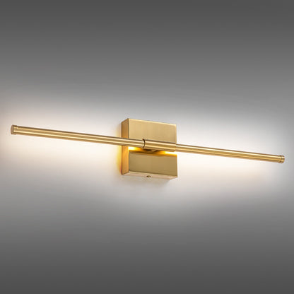Applique murale de salle de bain à 1 ampoule, 23,6 po, moderne, linéaire, à intensité variable, à DEL intégrée