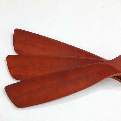 Ventilateur de plafond silencieux en bois de noyer 52/60/48 avec télécommande et éclairage intégré en option