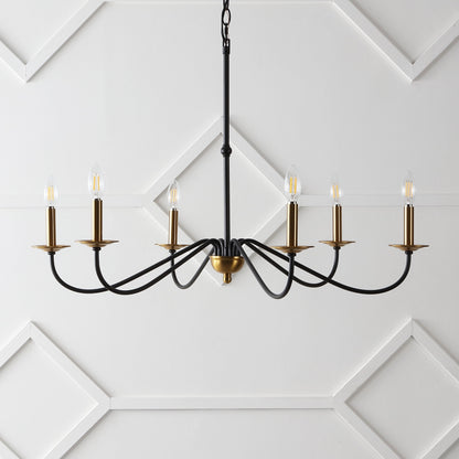 Lustre LED en fer à 6 lumières, 34,75 $, par JONATHAN Y