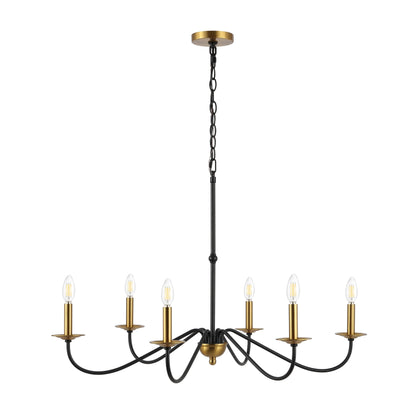 Lustre LED en fer à 6 lumières, 34,75 $, par JONATHAN Y