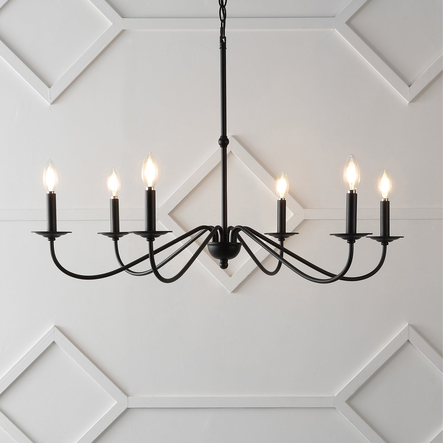 Lustre LED en fer à 6 lumières, 34,75 $, par JONATHAN Y