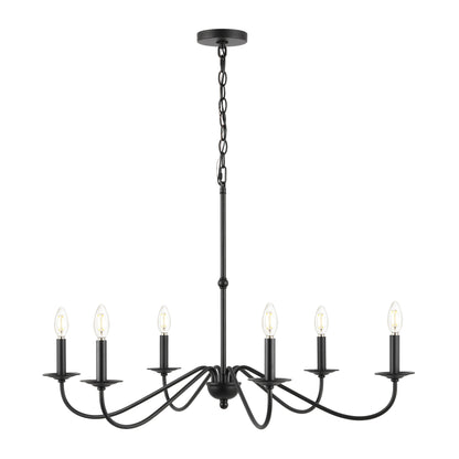 Lustre LED en fer à 6 lumières, 34,75 $, par JONATHAN Y