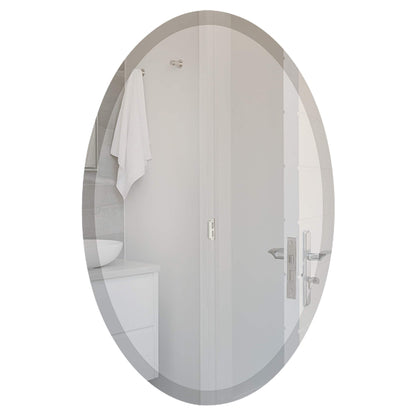 Miroir biseauté ovale sans cadre Wells
