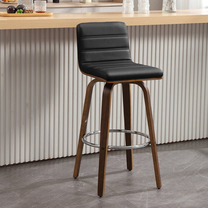 Tabourets de bar/comptoir pivotants en similicuir 26/29, lot de 2/3