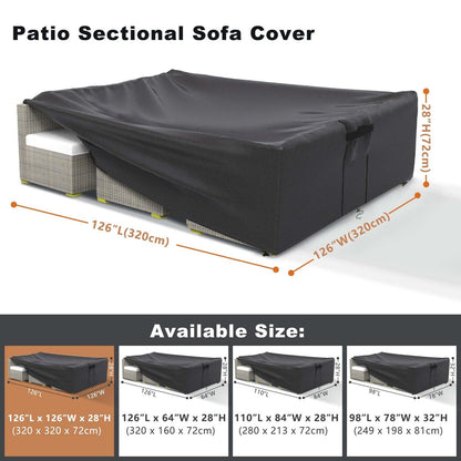 Housse imperméable pour meubles de jardin et canapé d'extérieur