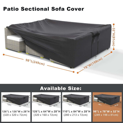 Housse imperméable pour meubles de jardin et canapé d'extérieur