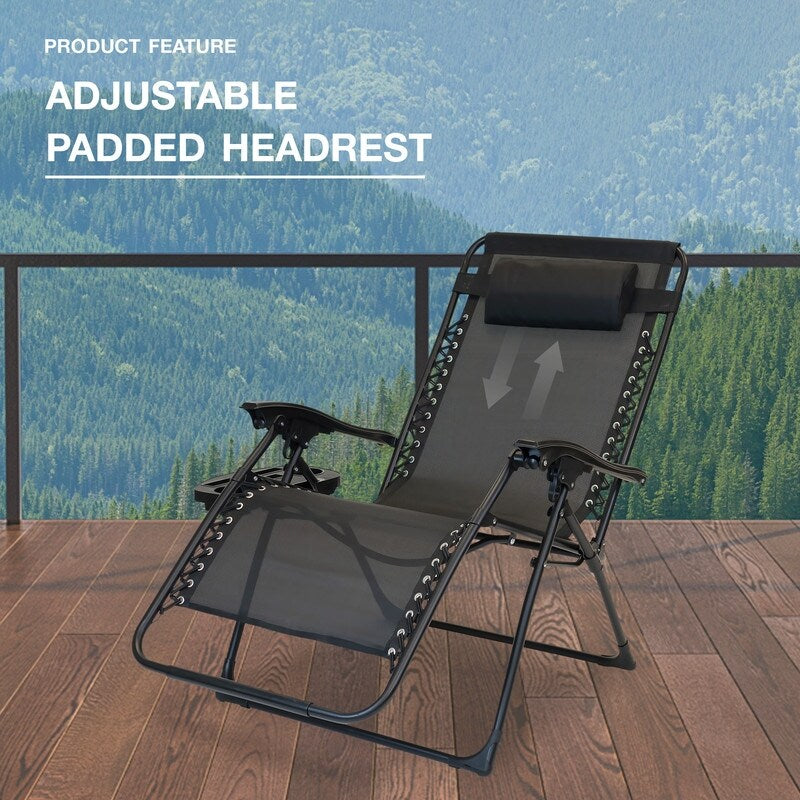 Chaise zéro gravité surdimensionnée Sun-Ray 1 pièce